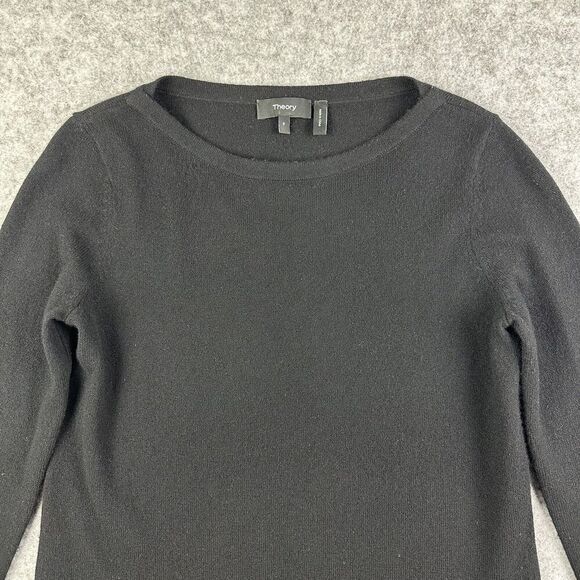 Theory Cashmere Tunic Sweater Womens P Beninaty B Side Slits Cozy Soft Knit Top* - Picture 9 of 12